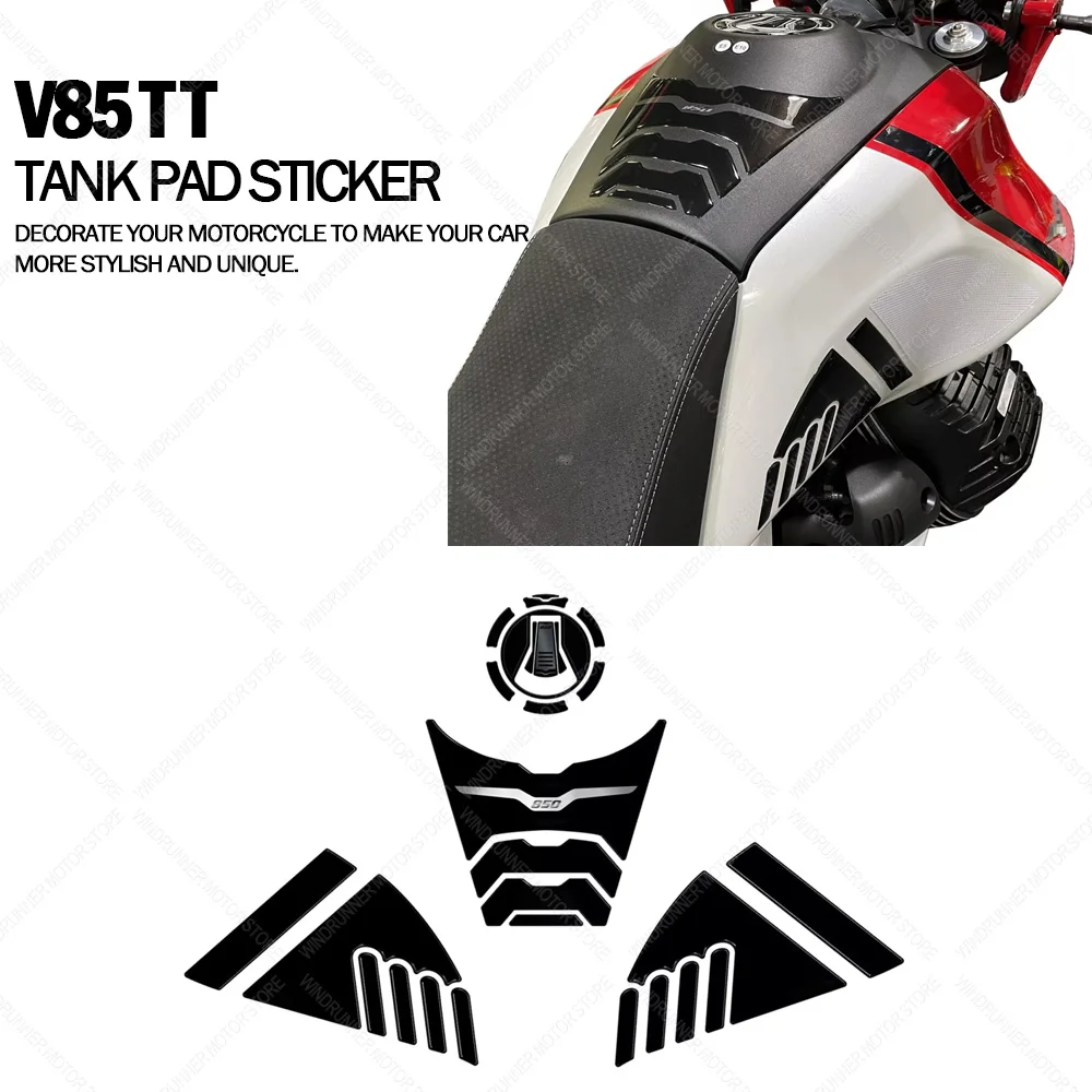 For V85TT V85 TT Motorcycle Accessories Tank Pad Protection 3D Gel Epoxy Resin Stickers Kit Anti-Slip Waterproof Sticker