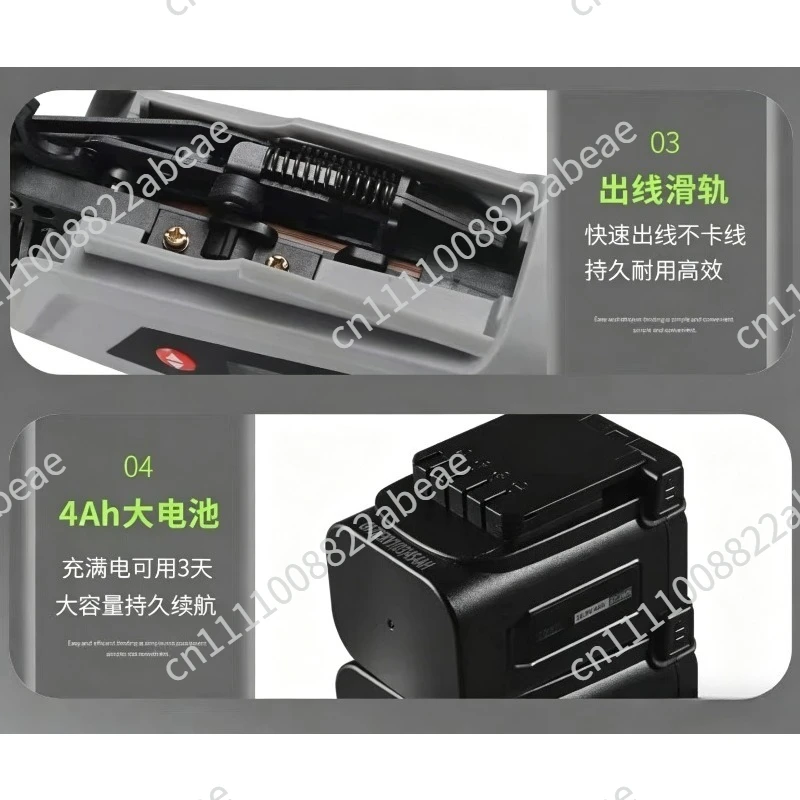High-Speed Cordless Electric Lithium Battery Branch Tying Tool for Grapevine Vegetable Vine Crops Plant Support Binding Machine