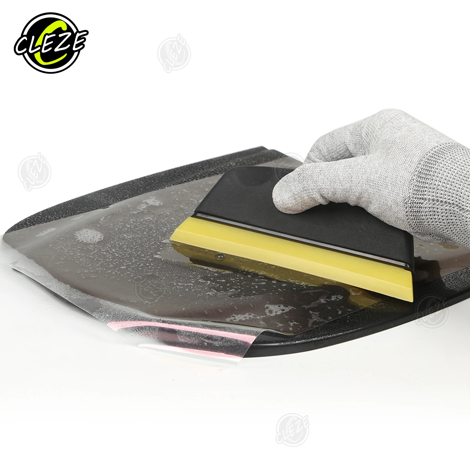 CLEZE Rubber Window Tinting Squeegee Soft Durable Gliding Scraper for Car Cleaning Vinyl Wrap PPF Film Installation Tool