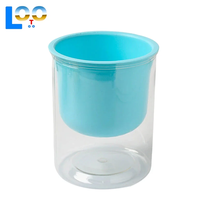 Желтый, синий, зеленый пластиковый цветочный горшок, автоматический впитывающий ленивый цветочный горшок, настольный горшок