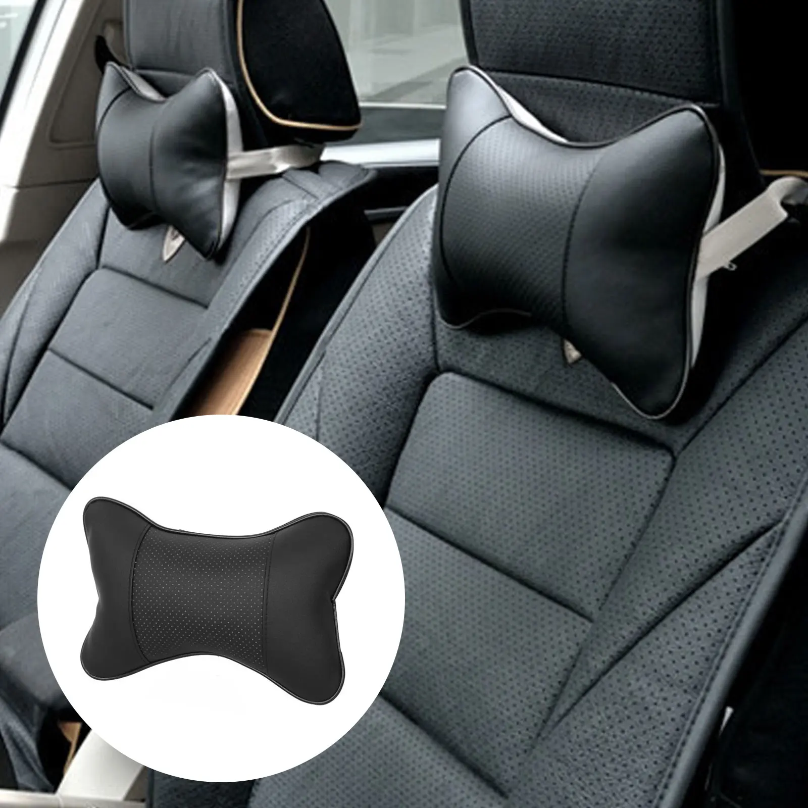 Car Seats Neck Pillow Breathable Auto Head Neck Rest Cushion Relax Neck Support Cervical Headrest Comfortable Soft Car Pillow