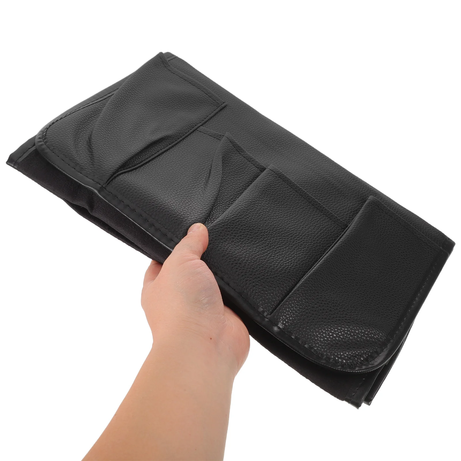 

Couch Armrest Organizer 5 Pocket Anti Slip PU Sleeve for Sofa Chair Magazine Remote Holder Living Room