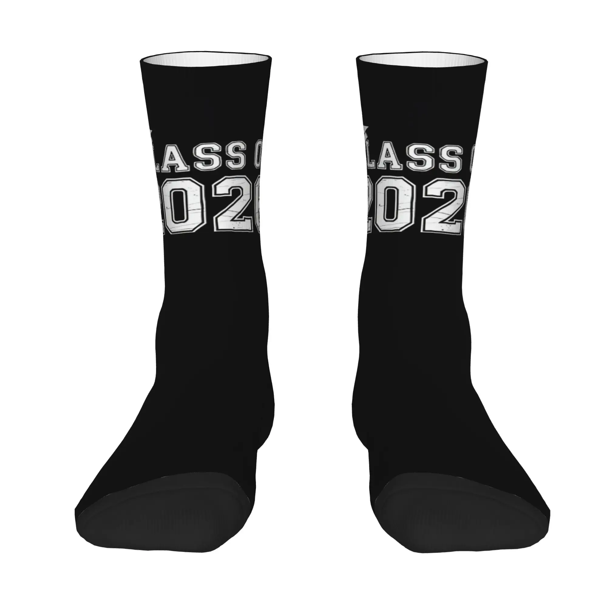 Funny Sock Graduation in 2026 Class Of 2026  Senior 2026  Hip Hop Seamless Pattern Printed Men Crew Socks Casual Men's Socks