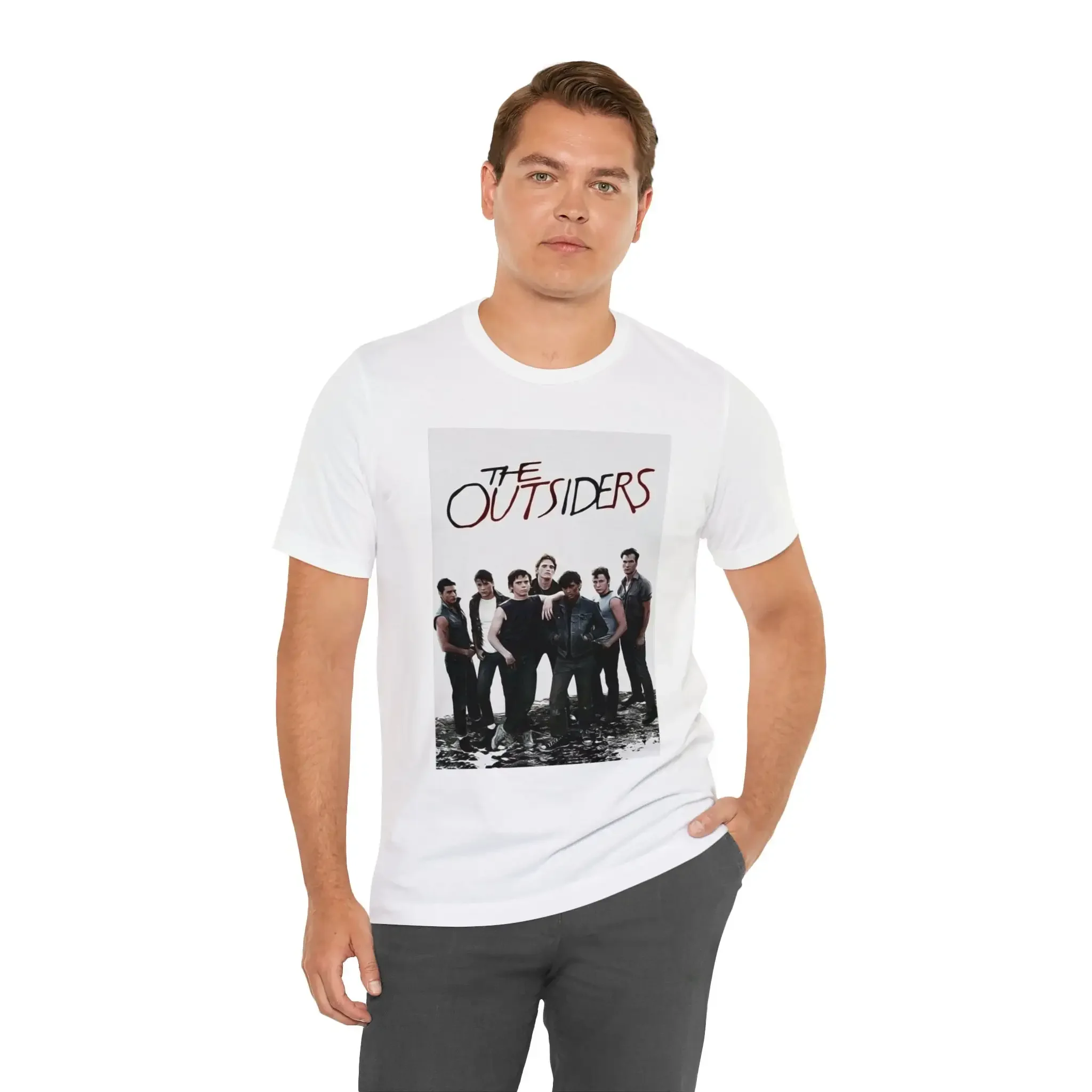 The outsiders Movie เสื้อยืดมีฮู้ดสีขาวเยาวชน & ผู้ใหญ่ขนาด S-4XL