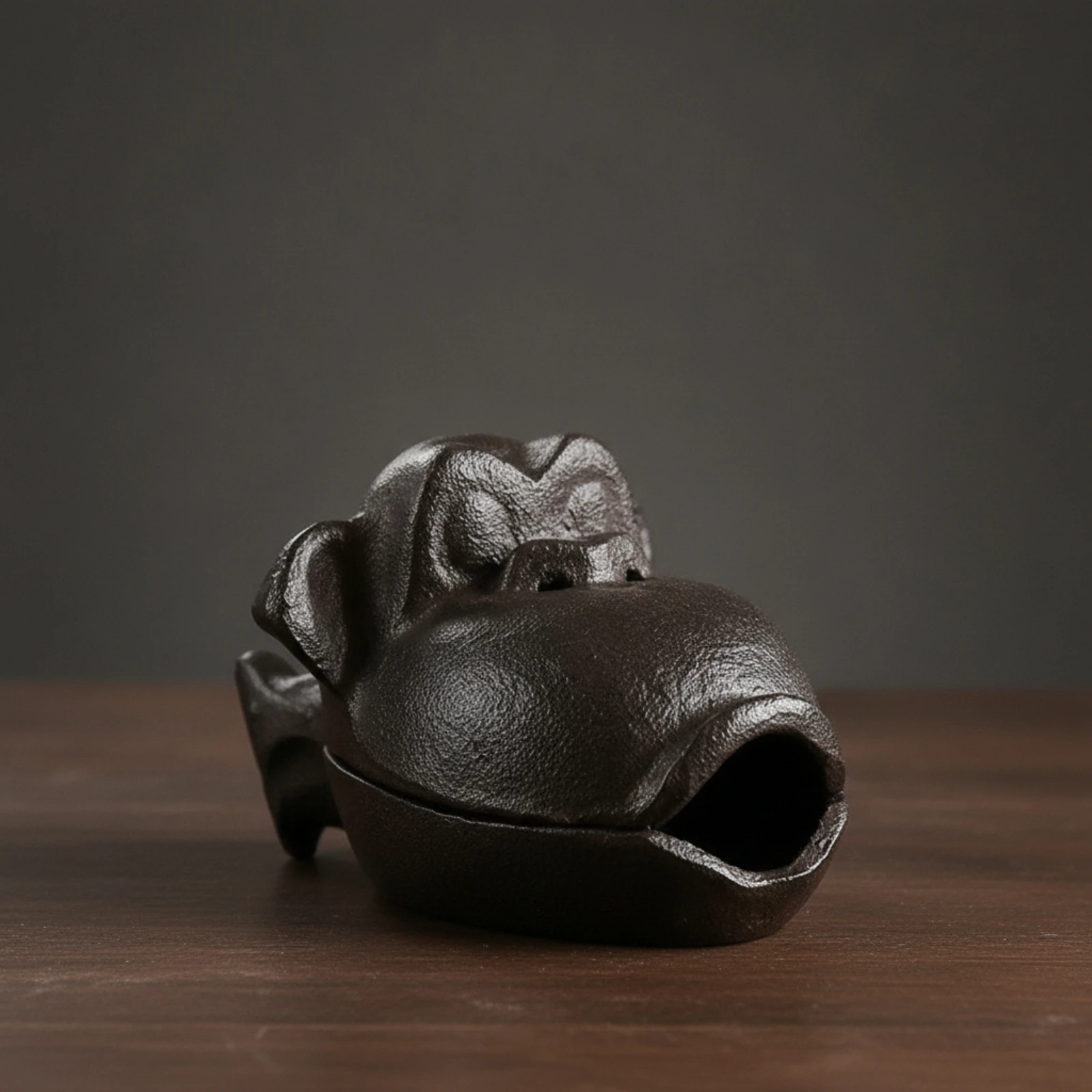 Monkey Incense Burner Compact Monkey Ashtray Ashtray with Lid Tabletop Vessel Decorative for Smokers, Desk, Tea Table