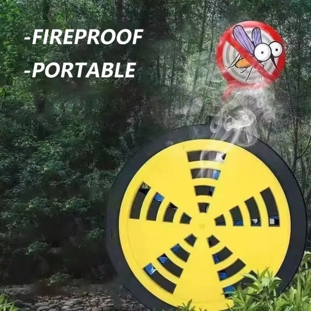 Hangable Hook Included Mosquito Coil Holder Stable Combustion Fireproof & Anti-Scald Portable Incense Box Windproof Structure
