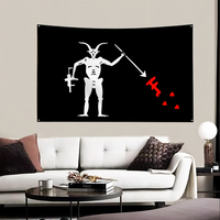 3x5 Ft Pirate Forward Observations Group Flag Polyester Digital Printing Banner for Wall Art Out Door Decoration With Grommets
