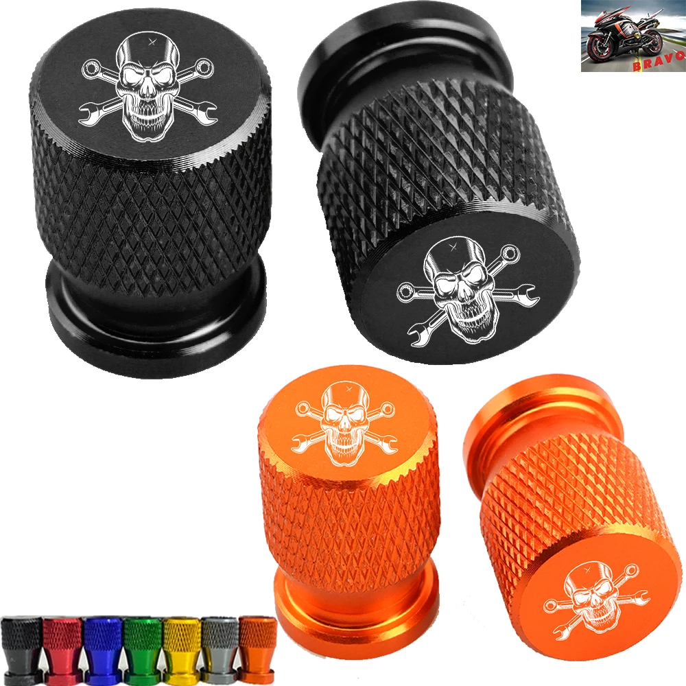 

Skull Wheel Valve Caps Auto Tyre Air Valve Stem Caps Dust Cover Car Tire Valve Caps Universal Motorcycles Accessories Styling