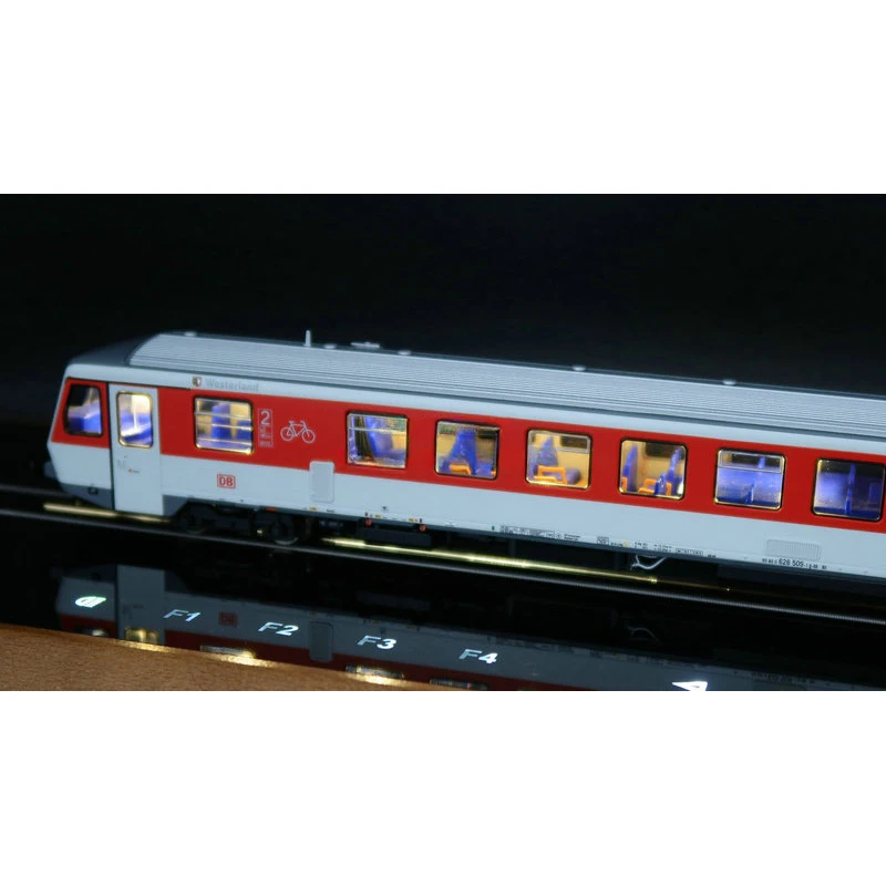 Train Model ROCO HO 1/87 72071 Germany WESTERLAND Intercity Rail Car Two Sections with Digital Sound Effects with Lights