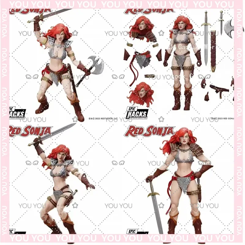 

In Stock BFS Boss Fight Studio 1/18 Deluxe Edition Red Sonya Action Figure Collectible Toy Gift for Street Fighter