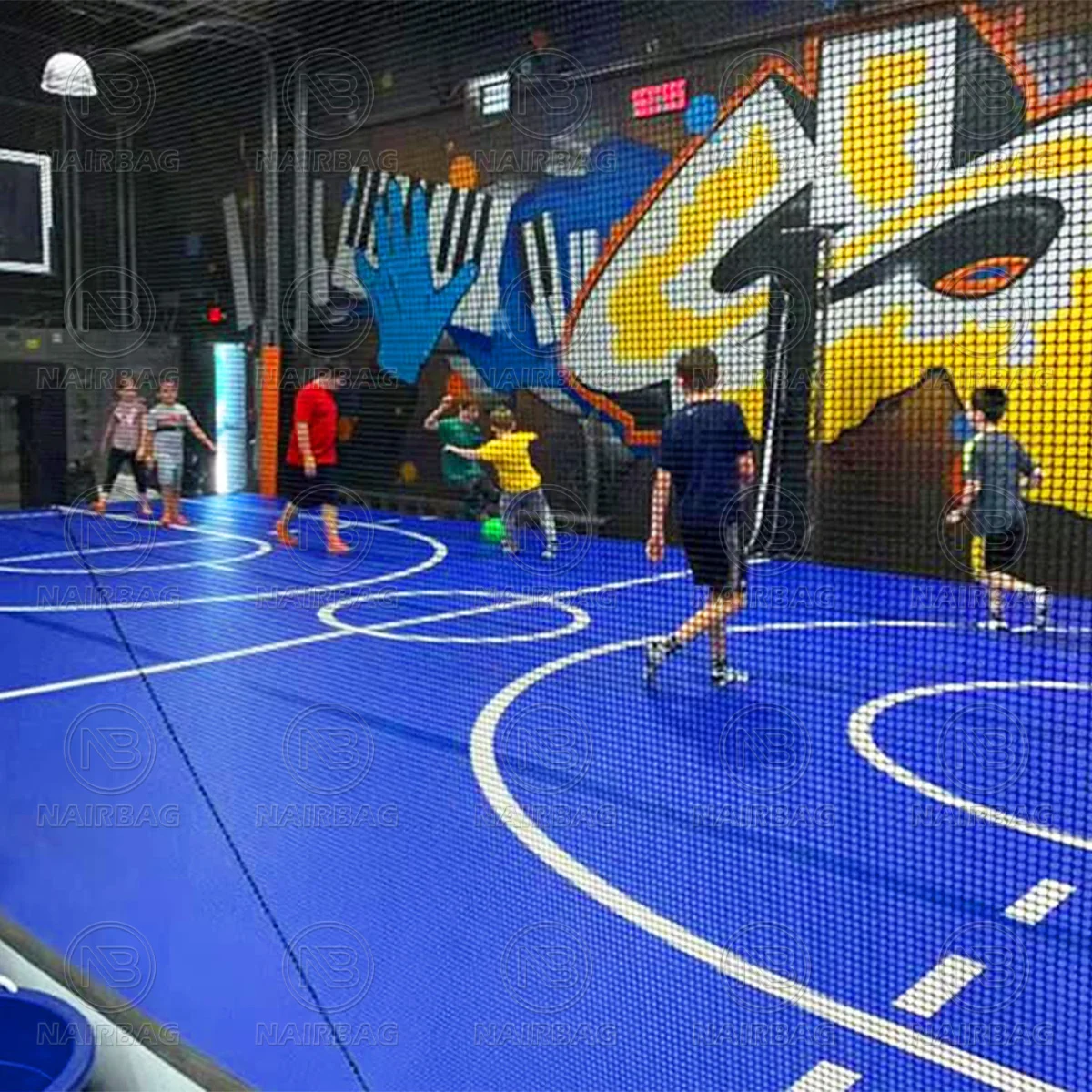 Basketbalveld Luchtmat Outdoor Basketbalveld Vloeren Opblaasbare Air Track Trampoline Grote Airtrack Tumbling Mat