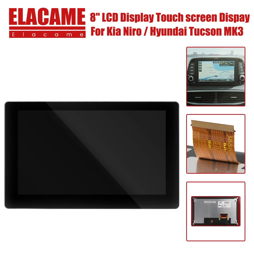 

Replacement 8" LCD Display Monitor Touch Screen Digitizer OEM For 2019-2021 Kia Forte CS-KIA-01 LA080WV9-SL02