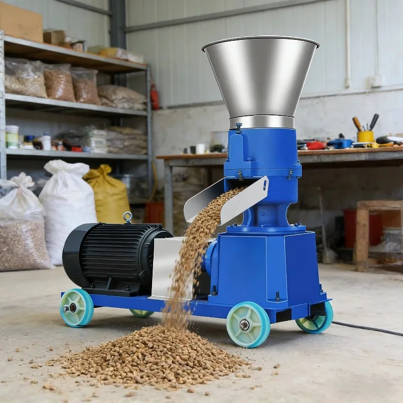 

【Factory Price】New Large Feed Pellet Machine For tle Sheep Rabbit Breeding 100kg/h Capacity 304 Stainless Steel
