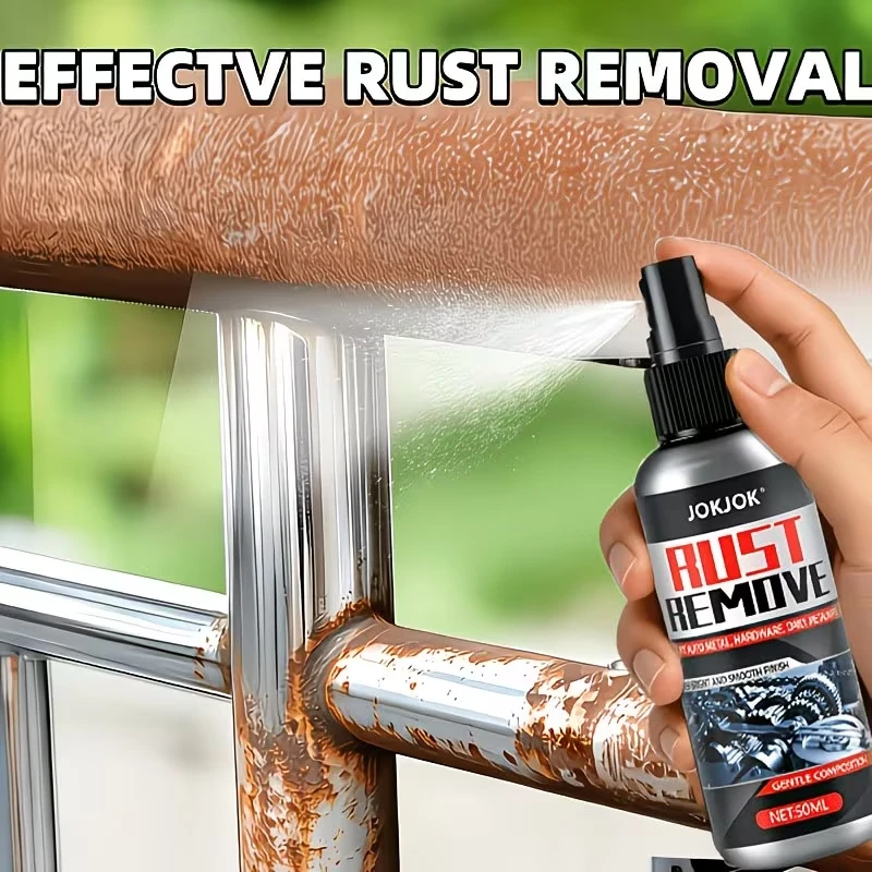 Heavy Duty Rust Remover Spray with Powerful Chemical Formula, Fast Acting Metal Polish & Corrosion Converter for Car Wheels