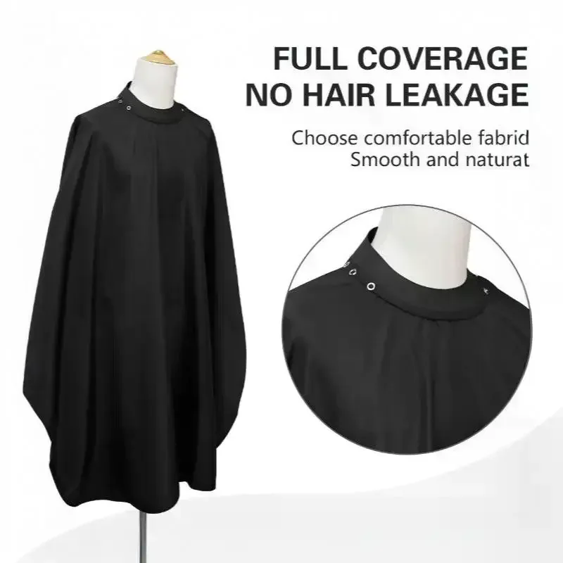 Barber Hair Cutting Cape Waterproof Anti Static Hair Resistant Salon Gown With Button Collar For Hair Styling Shop Home Hair Cu