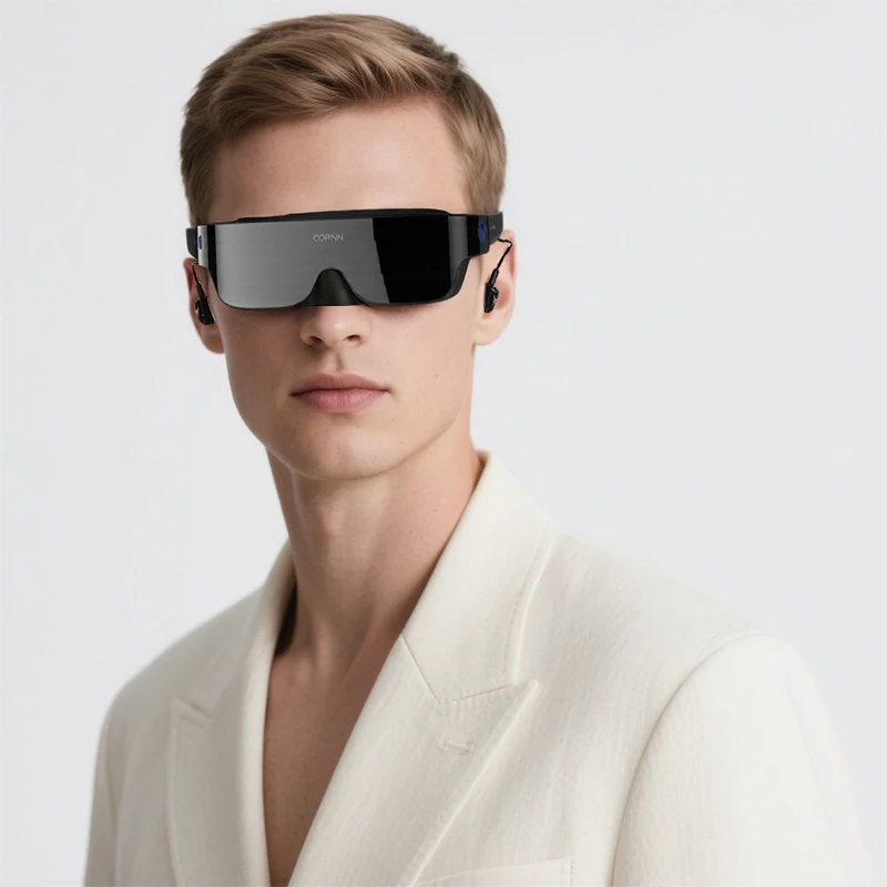 

Factory Direct Fast Shipping Personal Cinema Hd Screen 4K Safety Smart Glasses With App For Game Movie