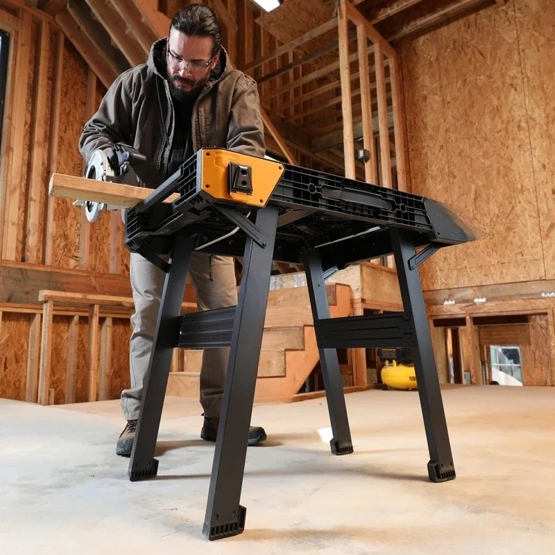 Fast Folding Storage Workbench Heavy Duty Scale Construction Desktop TB-WB700