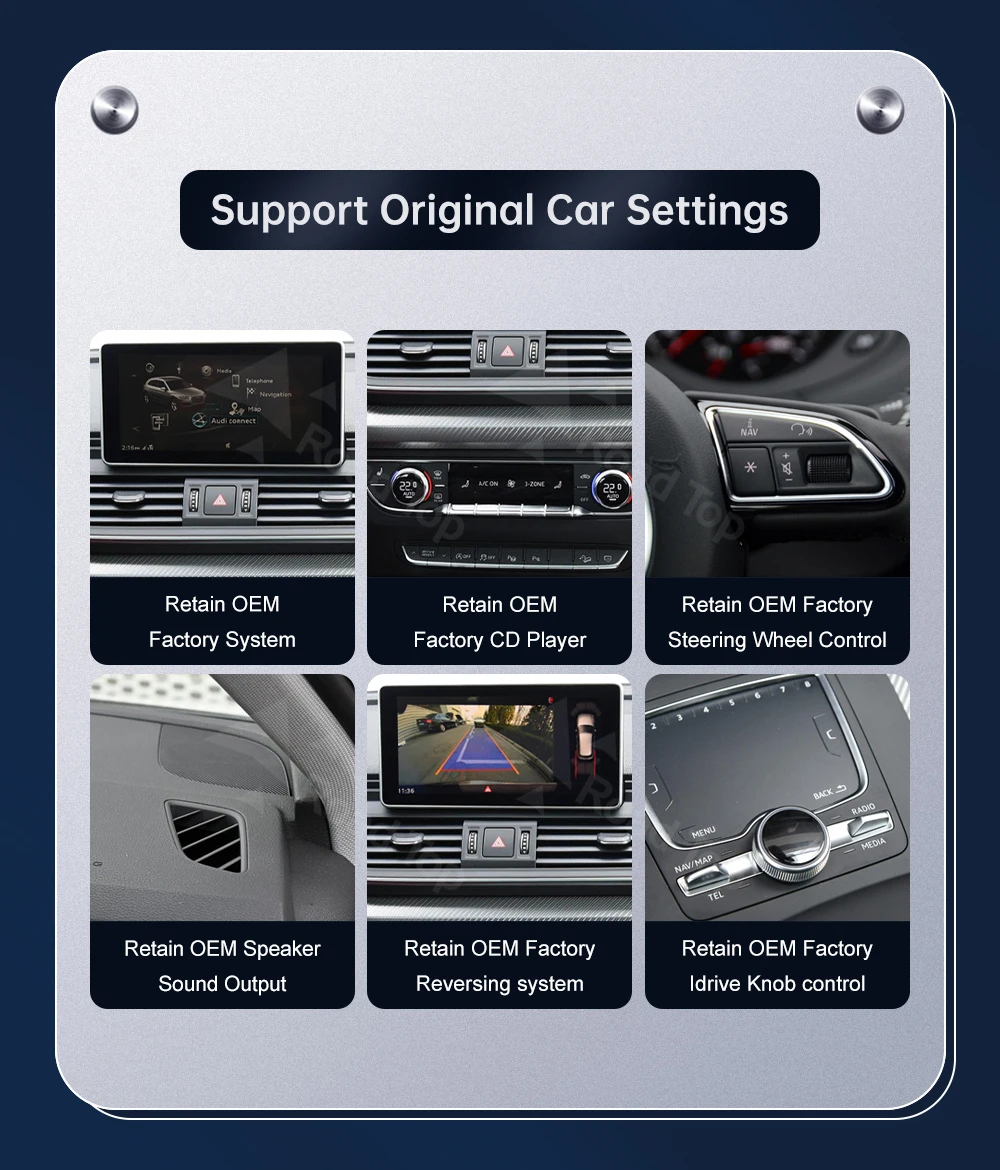 12,3 Zoll Multimedia-Display-Touchscreen für Audi Q5 MIB 2018-2019 Airplay Miracast Funktion Wireless Carplay Android Auto – Detail 5