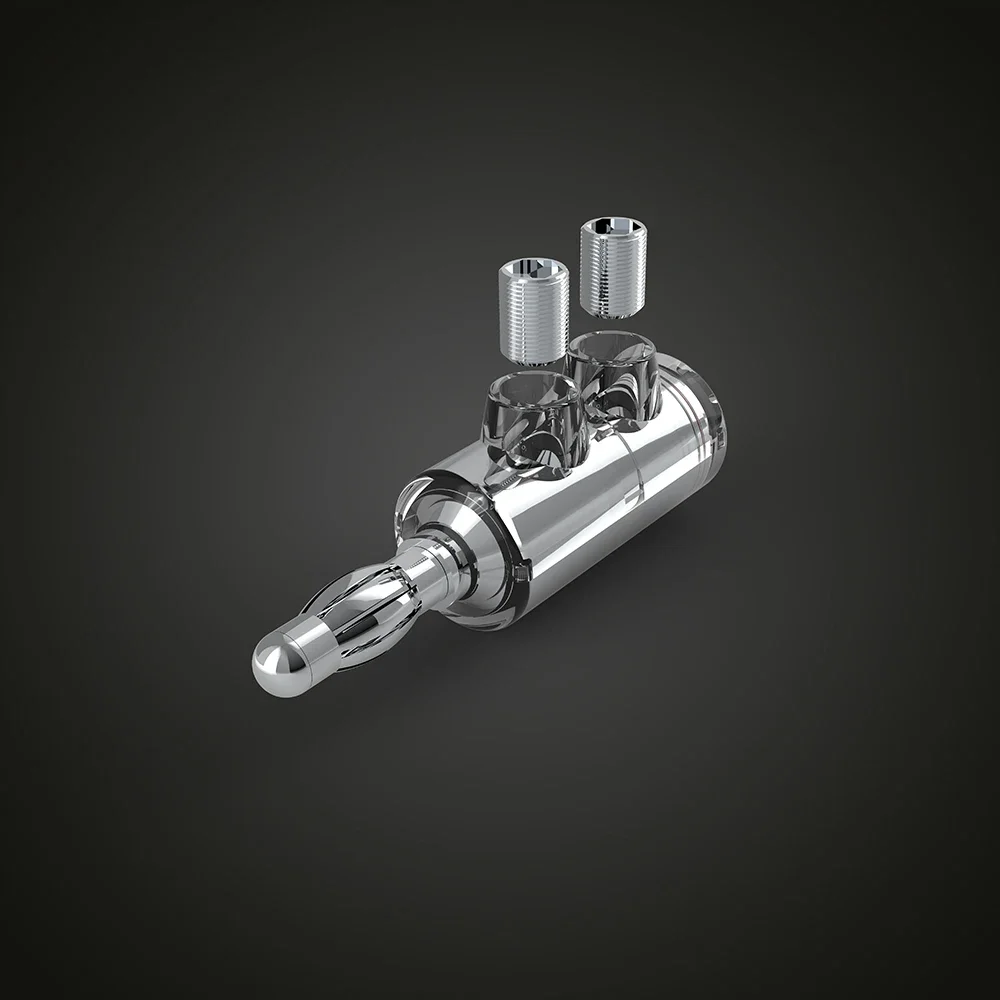 Audiocrast الروديوم مطلي 4 مللي متر مكبر هاي فاي محطات سلك دبوس الموز التوصيل برغي قفل كابلات الموصلات محول لتقوم بها بنفسك كابل مكبر الصوت