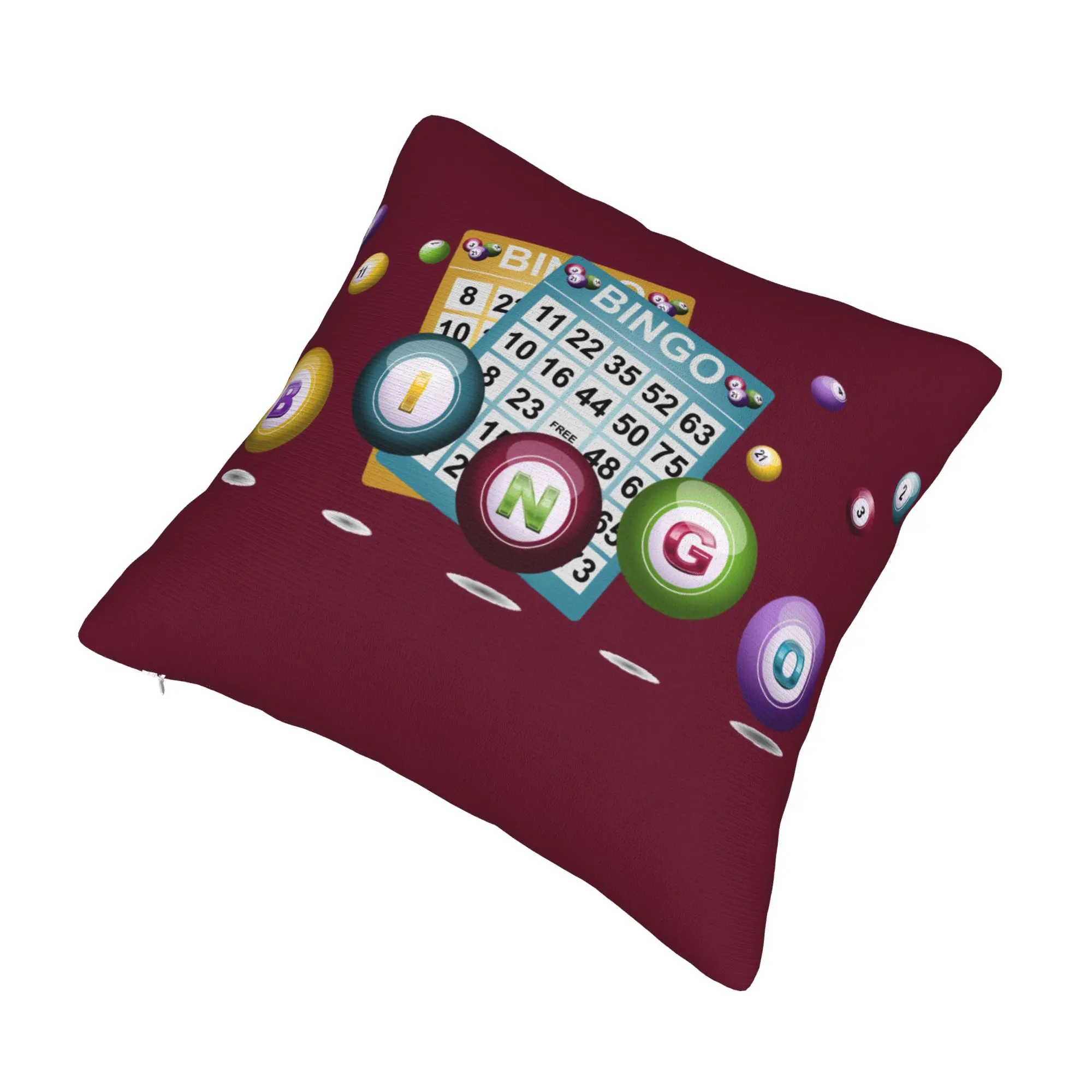 Nordic Style Hot Game Bingo Cushion Cover 45x45cm Velvet  Throw Pillow for Sofa Square Pillowcase Home Decorative