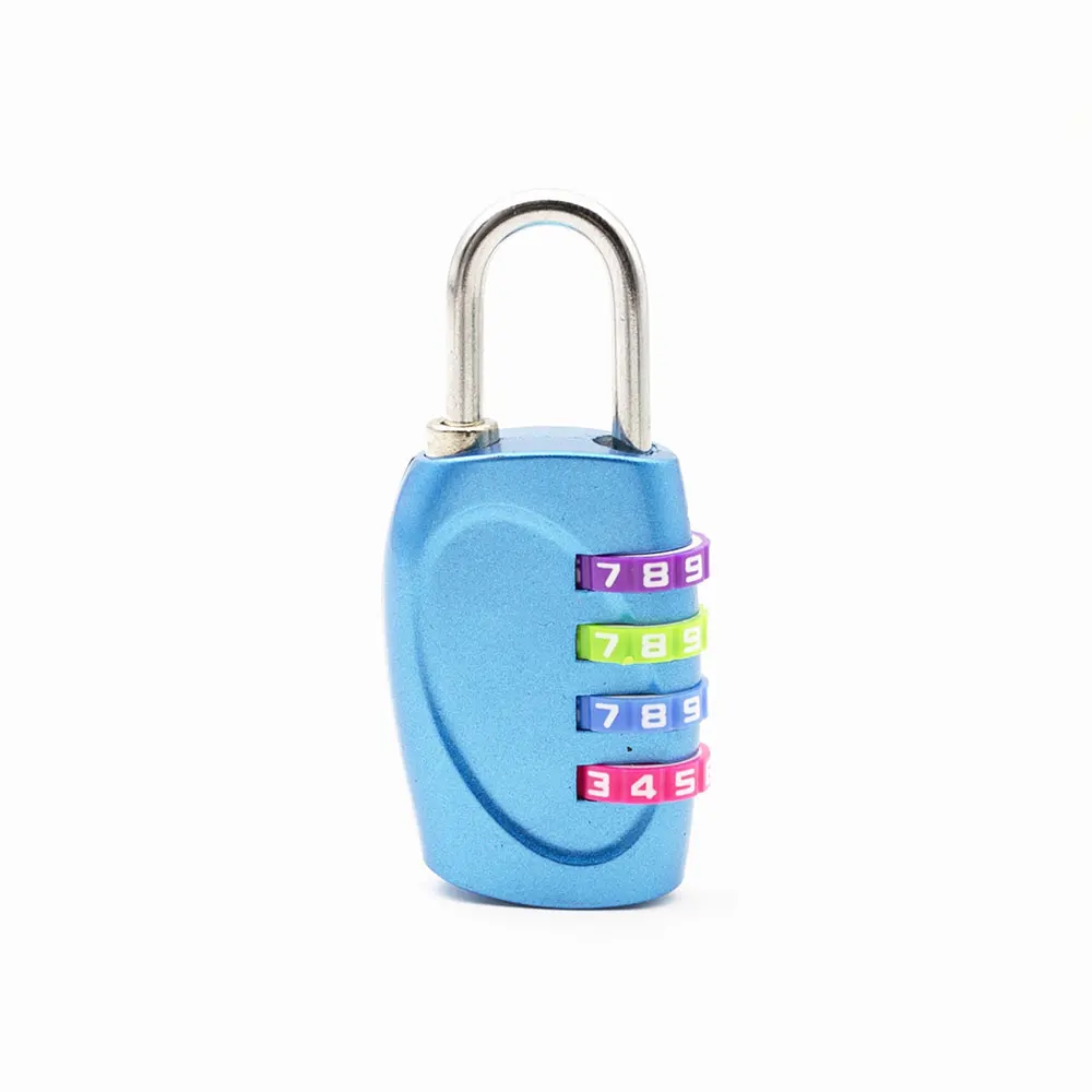 69*30mm Heavy Duty 4 Dial Digit Combination Lock Weatherproof Protection Security Padlock Outdoor Gym Safely Code Lock 3 Colors