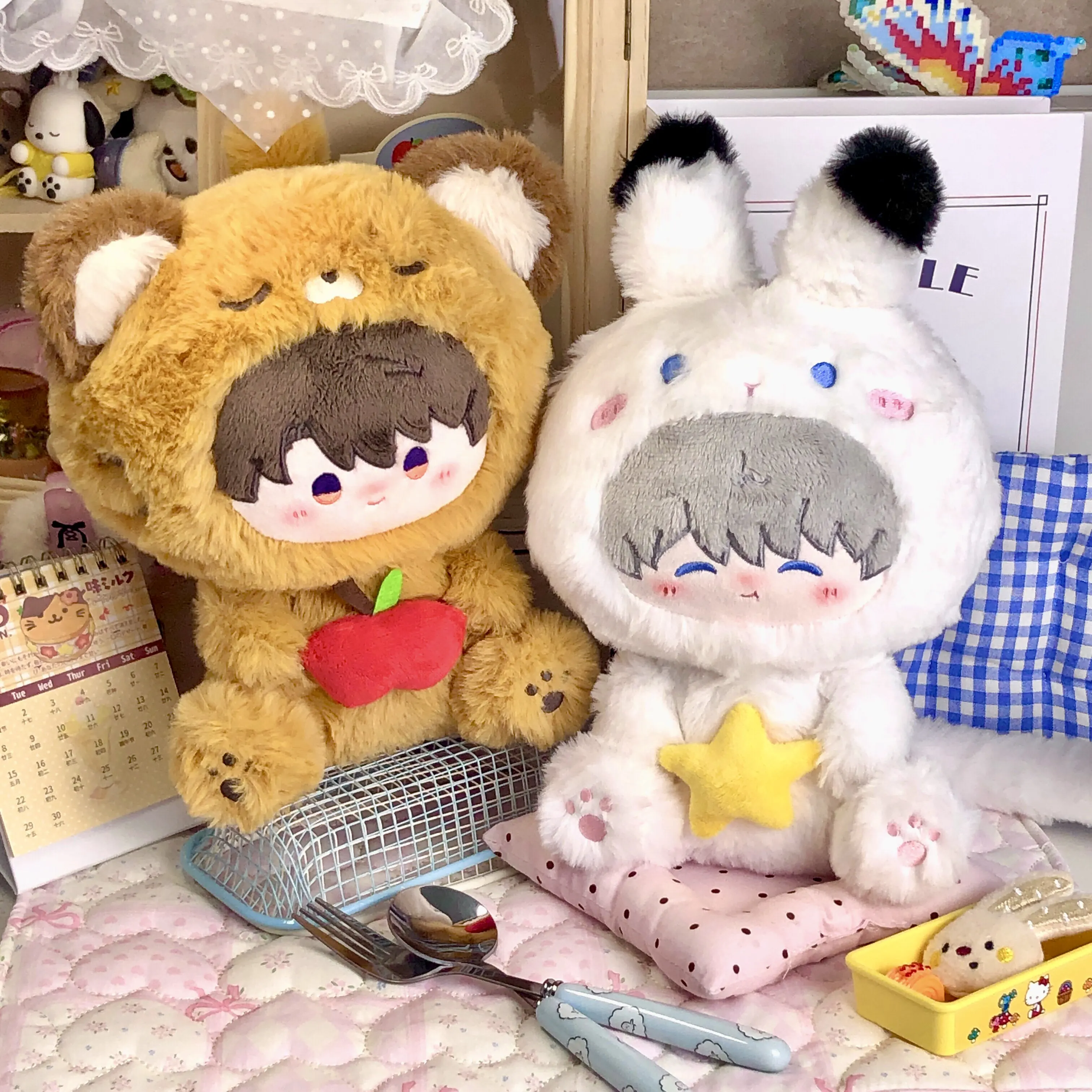Love And Deepspace Kawaii Cat Cosplay Plush Doll Soft Stuffed Cushion Pillow Game Peripheral Gift For Girlfriend Fans