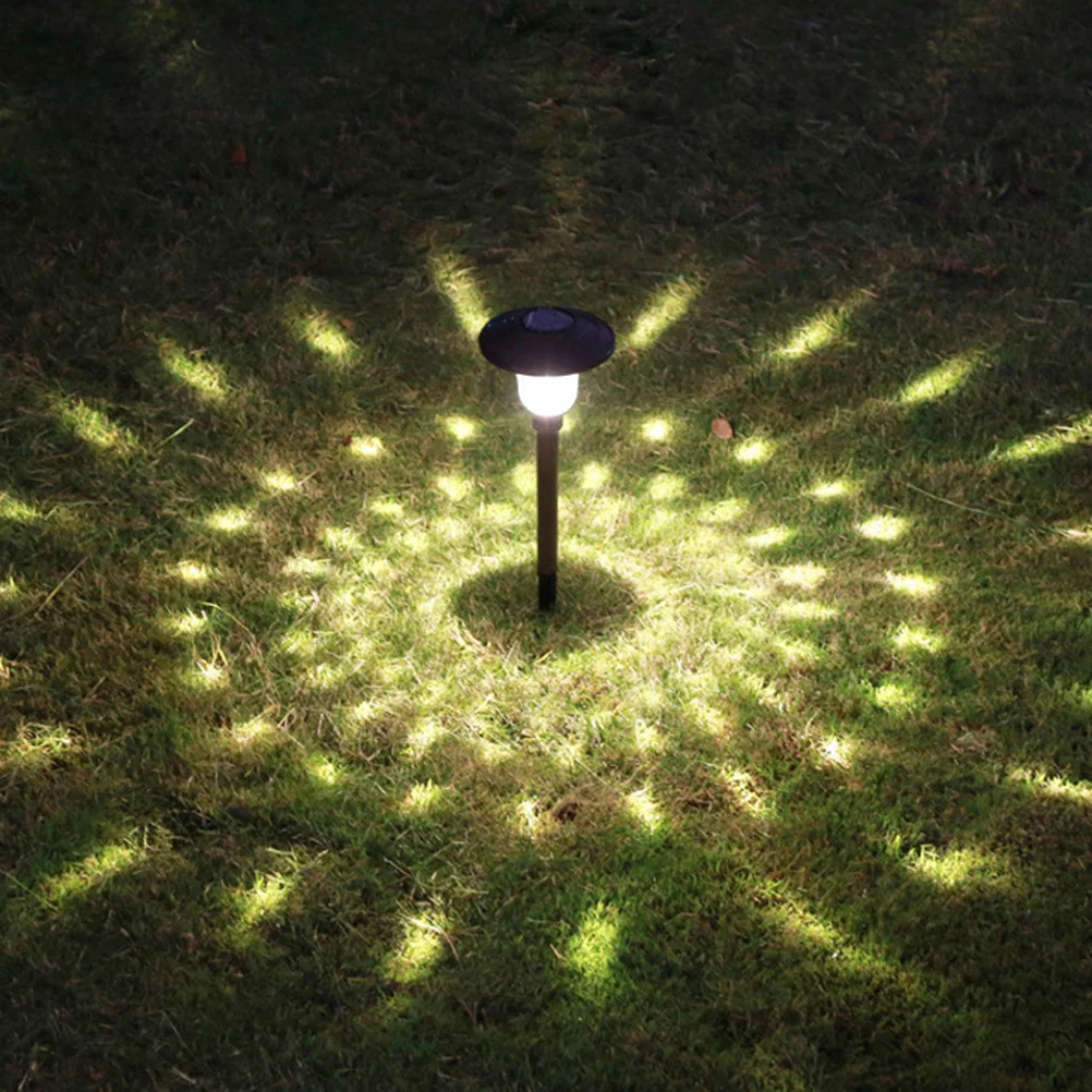 

2Pcs Solar Garden Lamp Waterproof Glass Lightshade for Yard Patio Pathways Deck Christmas Wedding Events Lawn Lamp Light