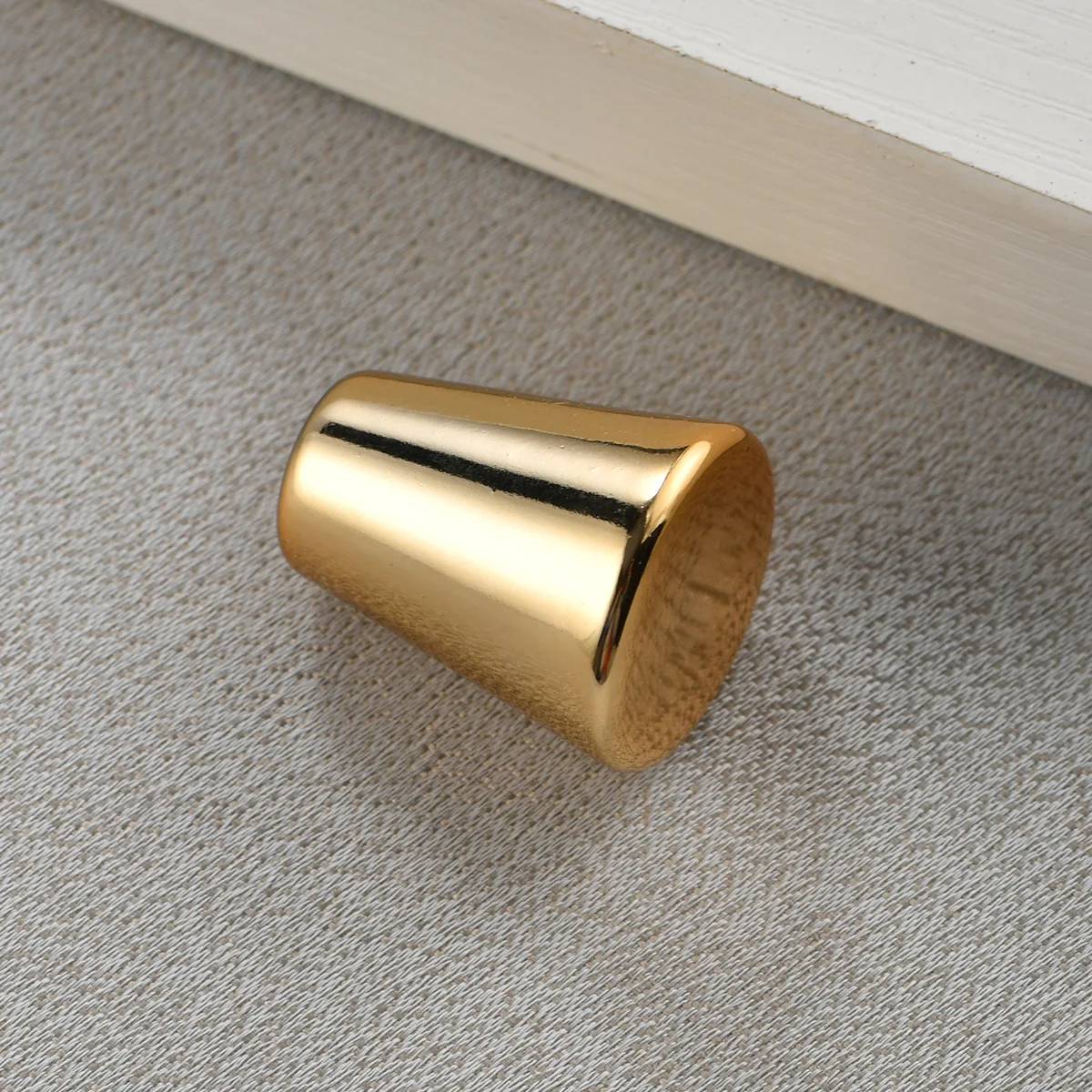 Plastic cone handle gold solid single hole drawer modern simple small cabinet wardrobe luggage handle