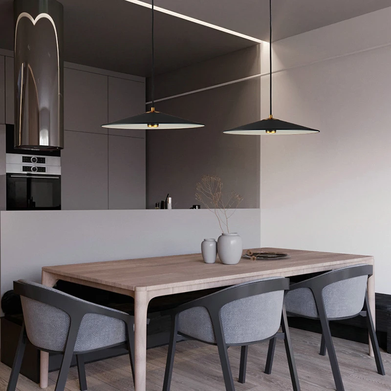 Modern LED Minimalist Pendant Light Hanging Light Luxury Personality Dining Kitchen Living Room Cafe Single Head Bar Chandelier