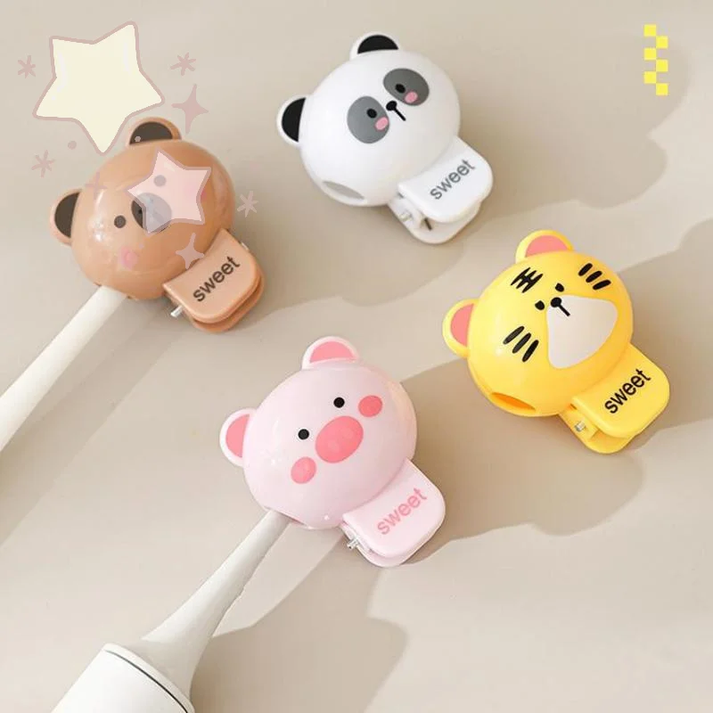 Cartoon Animals Toothbrush Head Cover Cap Dustproof Protector For Portable Electric Toothbrush Household Travel Bathroom Hygiene
