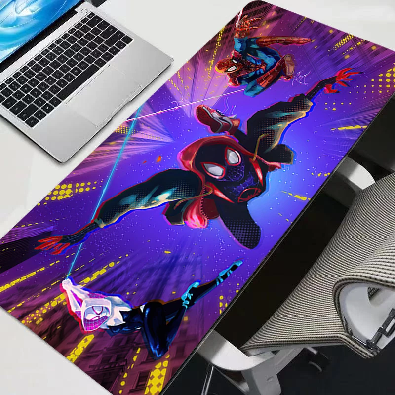 Mauspads Spider-Man Notbook Big XXL Gamer Gaming Zubehör Geschwindigkeitstastatur Gummi Lock Edge Schreibtischunterlage Büro Laptop Mauspad