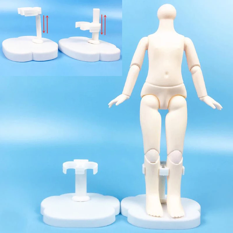 5Pcs/set Plastic Doll Standing Stand Doll Display Holder Support Leg Holder Display Rack 17CM 1/6 Doll Accessories-TOY