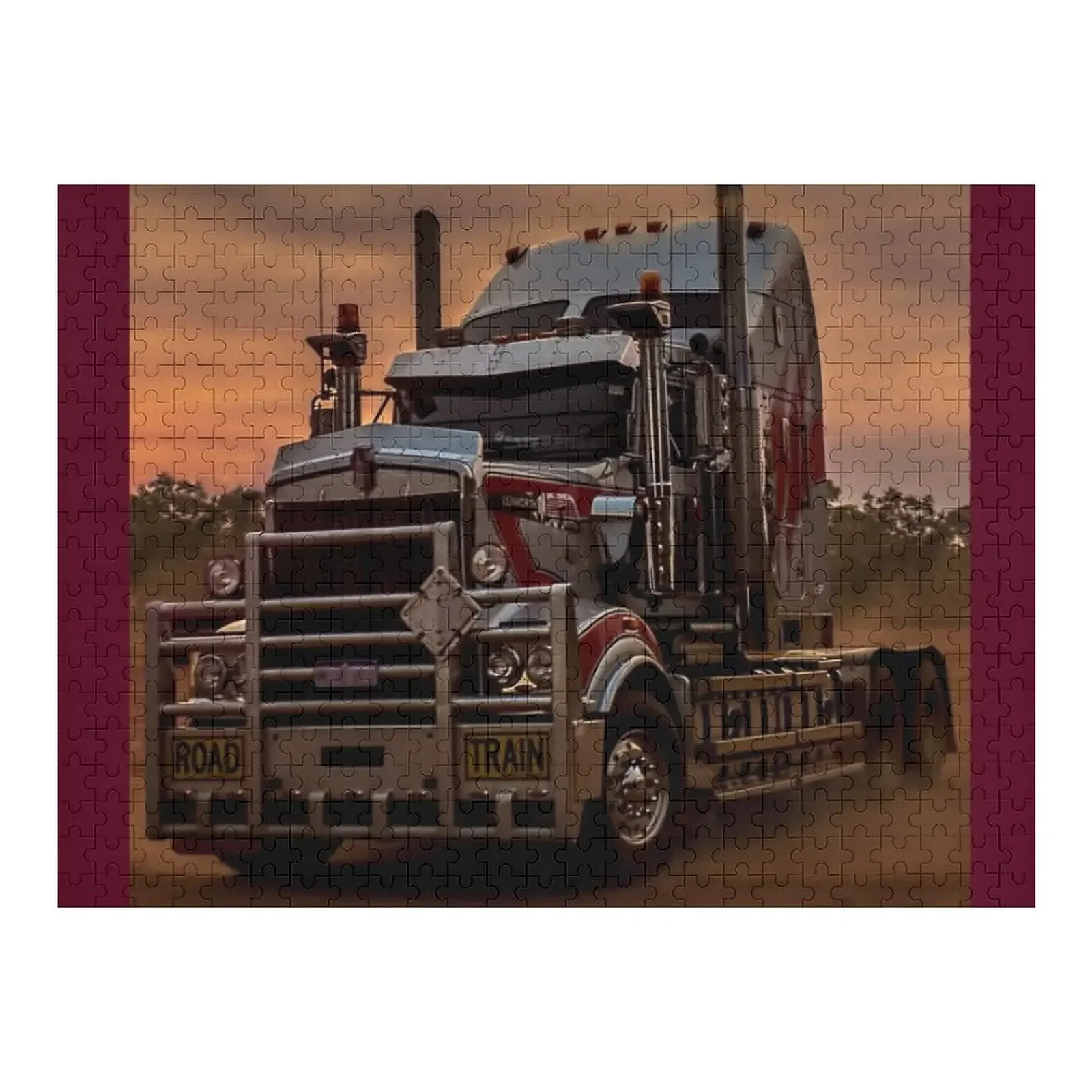 

Prime Mover Kenworth truck at Sunset Jigsaw Puzzle Jigsaw Pieces Adults Custom Jigsaw Custom Gift Puzzle