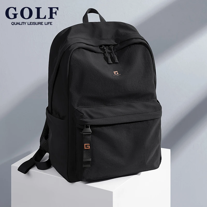 

Гольф-качество, унисекс, рюкзак большой емкости, водонепроницаемая 14-дюймовая сумка на плечо для ноутбука, высококачественная однотонная школьная сумка для студентов