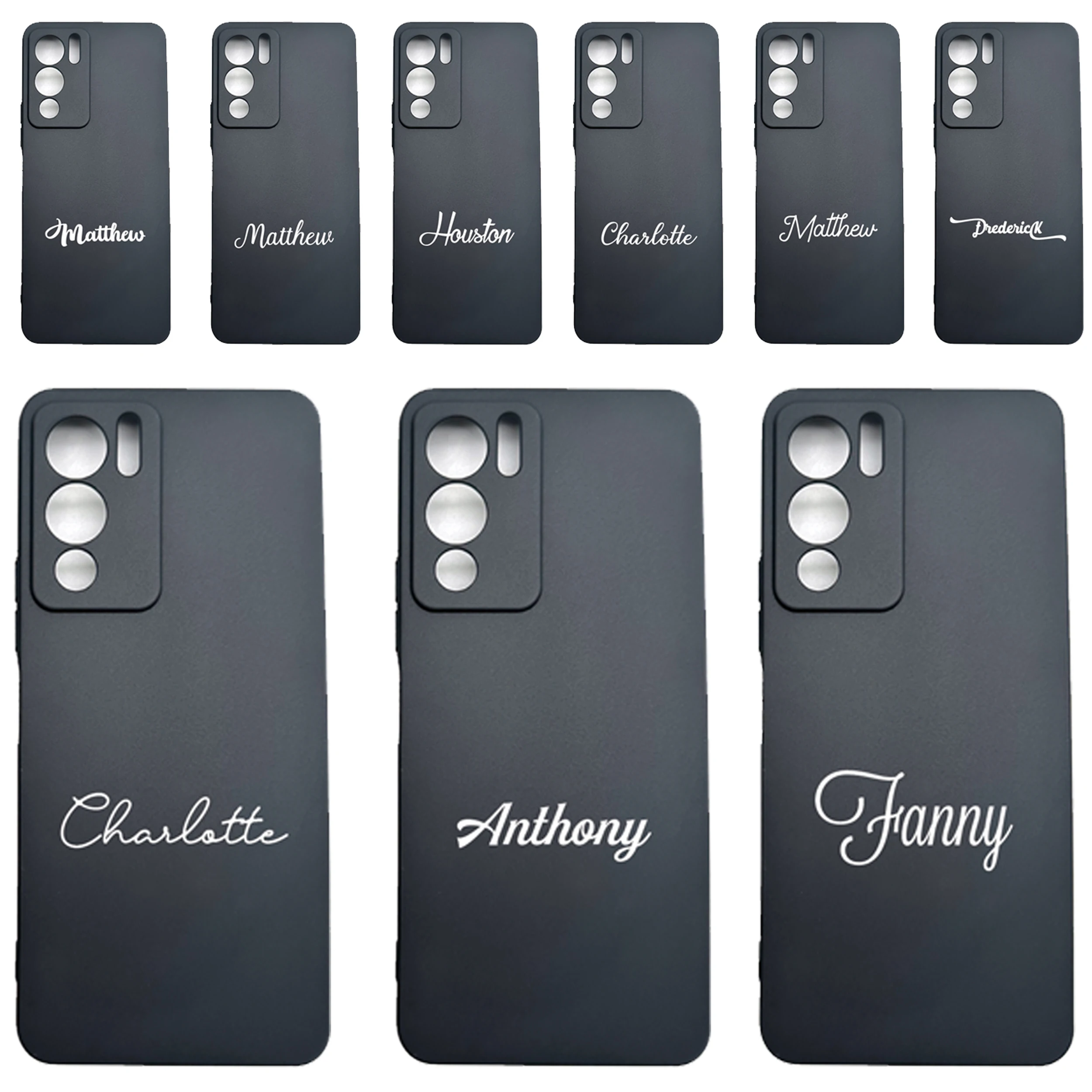 

For Doogee N60 Pro Personalised DIY Name Letter Customized Soft Phone Case Doogee N60 Black TPU Silicone Back Cover DoogeeN60