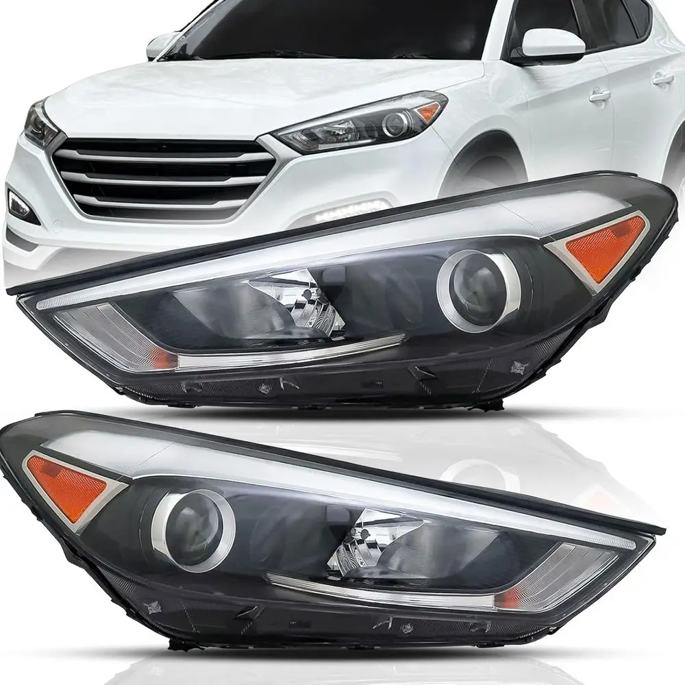 

Комплект фар, совместимый с Tucson 2016-2018, лампы Hgen с лампочками, левая и правая стороны