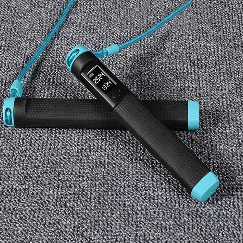 Electronic Counting Steel Wire Skipping Rope ABS Bearing No Resistance Test Test Skipping Rope Counting Exercise Mac