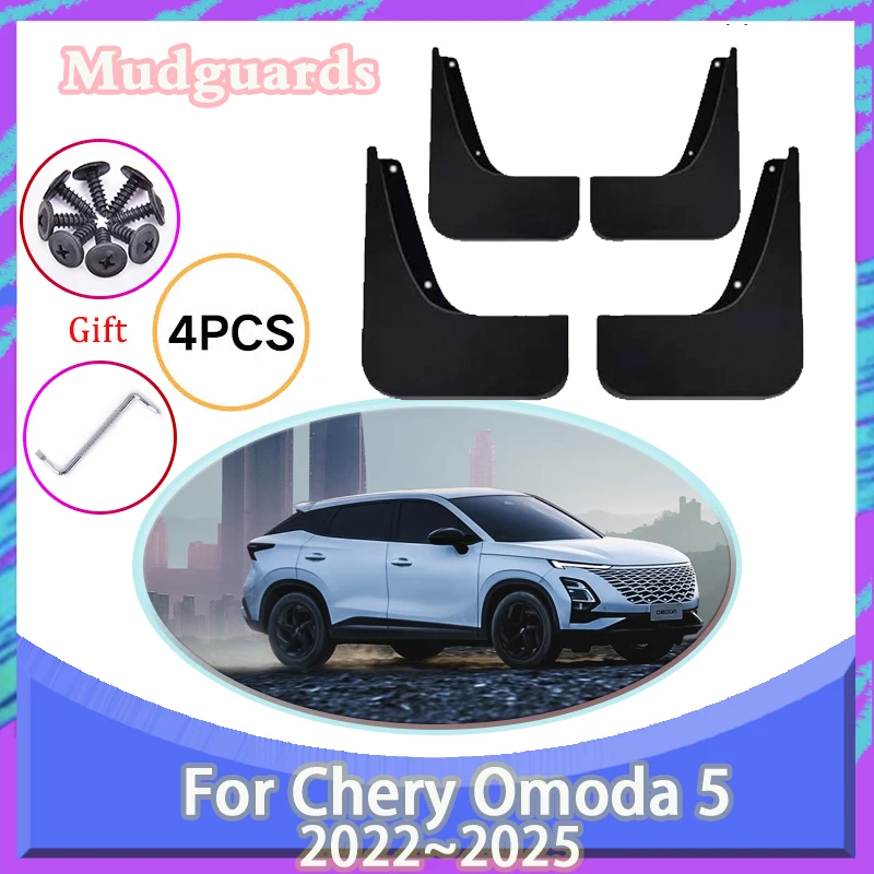 

Car Mudguards For Chirey Chery Omoda 5 Fownix FX 2022 2023 2024 2025 Flaps Mudflaps Splash Guards Wheels Fender Auto Accessories