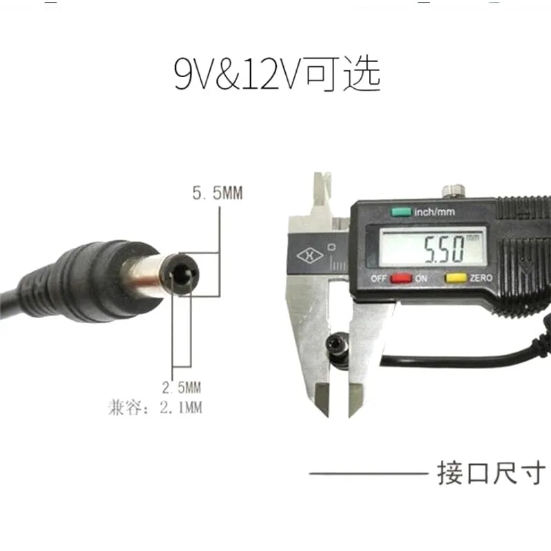 USB Power Boost Line USB DC 5V to DC 9V 12V Step Up Cable Module connector Converter Adapter power supply Cable 5.5*2.1mm Plug