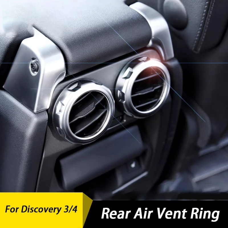 

Car Rear Outlet Air Vent Decoration Ring Interior Modification Sticker For Land Rover Range Rover Sport Discovery 3 4 2004-2016