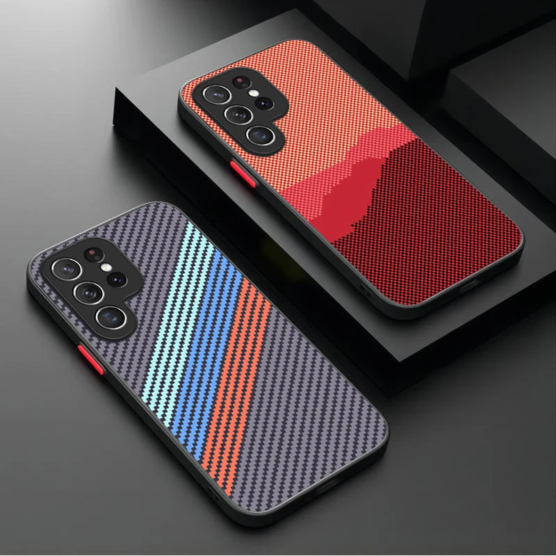 Kevlar Aramid Carbon Fiber Case For Samsung Galaxy S25 S24 S23 Ultra S22 S21 Plus FE A56 A36 A26 A16 A06 A15 A25 A35 A55 5G Capa - náhled 2