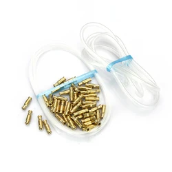 Bottle Tubes Brass Metal Tubes Fly Tying Materials +Liner Tube+Junction Tubeing-50pcs per pack(Gold) )