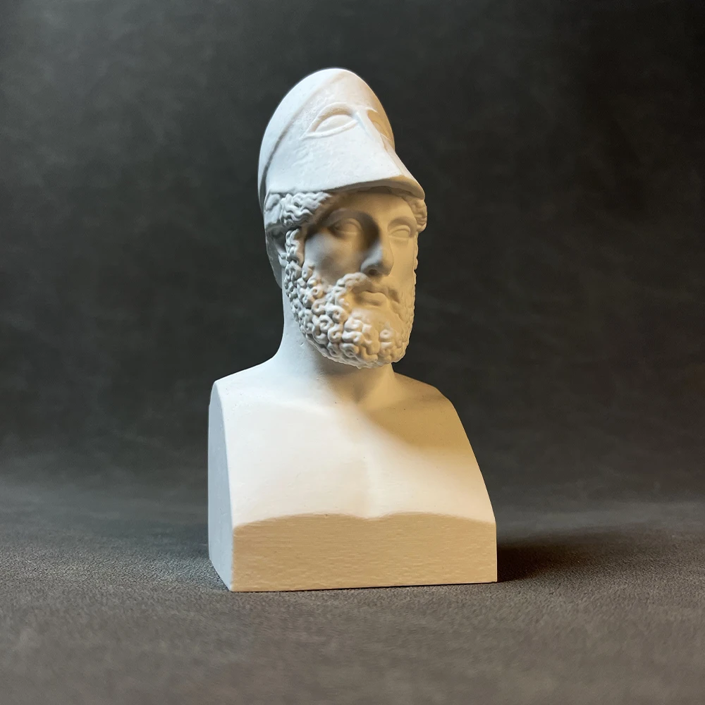 General Pericles ancient Greek figure statue art plaster sculpture desktop bookshelf wine cabinet decorative ornaments