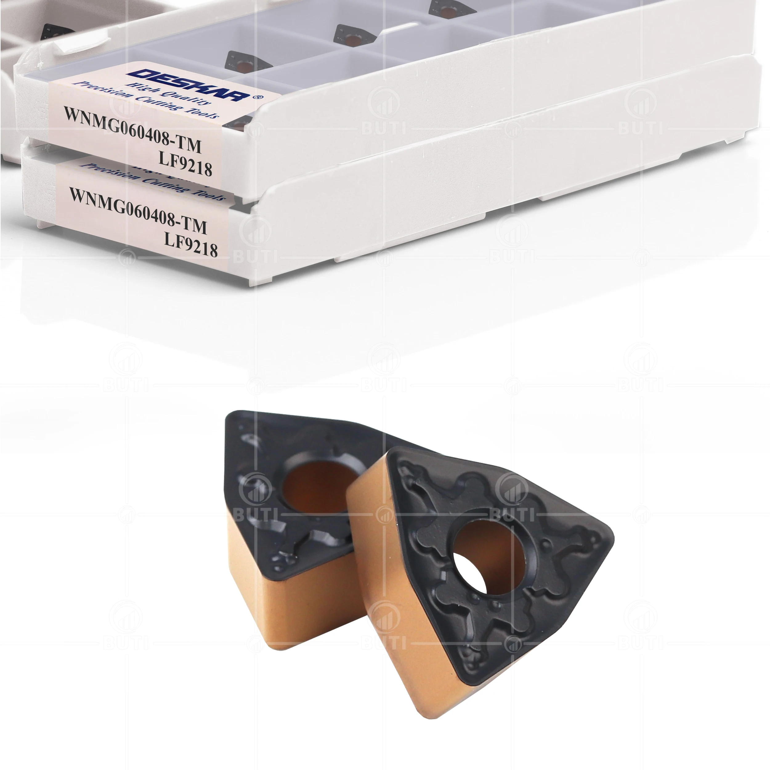 Imagem -03 - Deskar 100 Original Wnmg060408 tm Lf9218 Carboneto de Duas Cores Insere Torno Cnc Cortador de Corte Wnmg Ferramenta de Torneamento para a Máquina de Metal