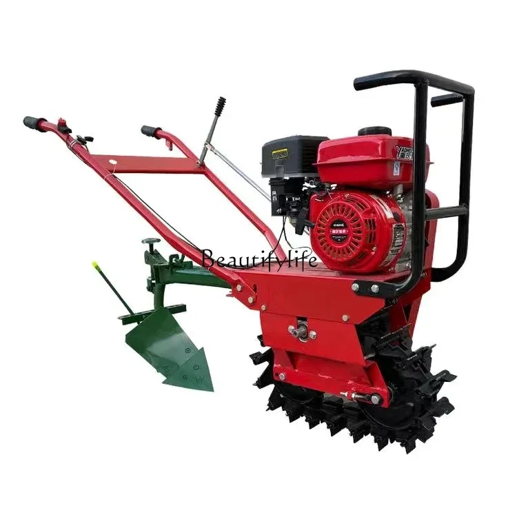 Chain-Track Mini-Tiller Multi-Function Farming Machinery Ploughing Furrowing Machine