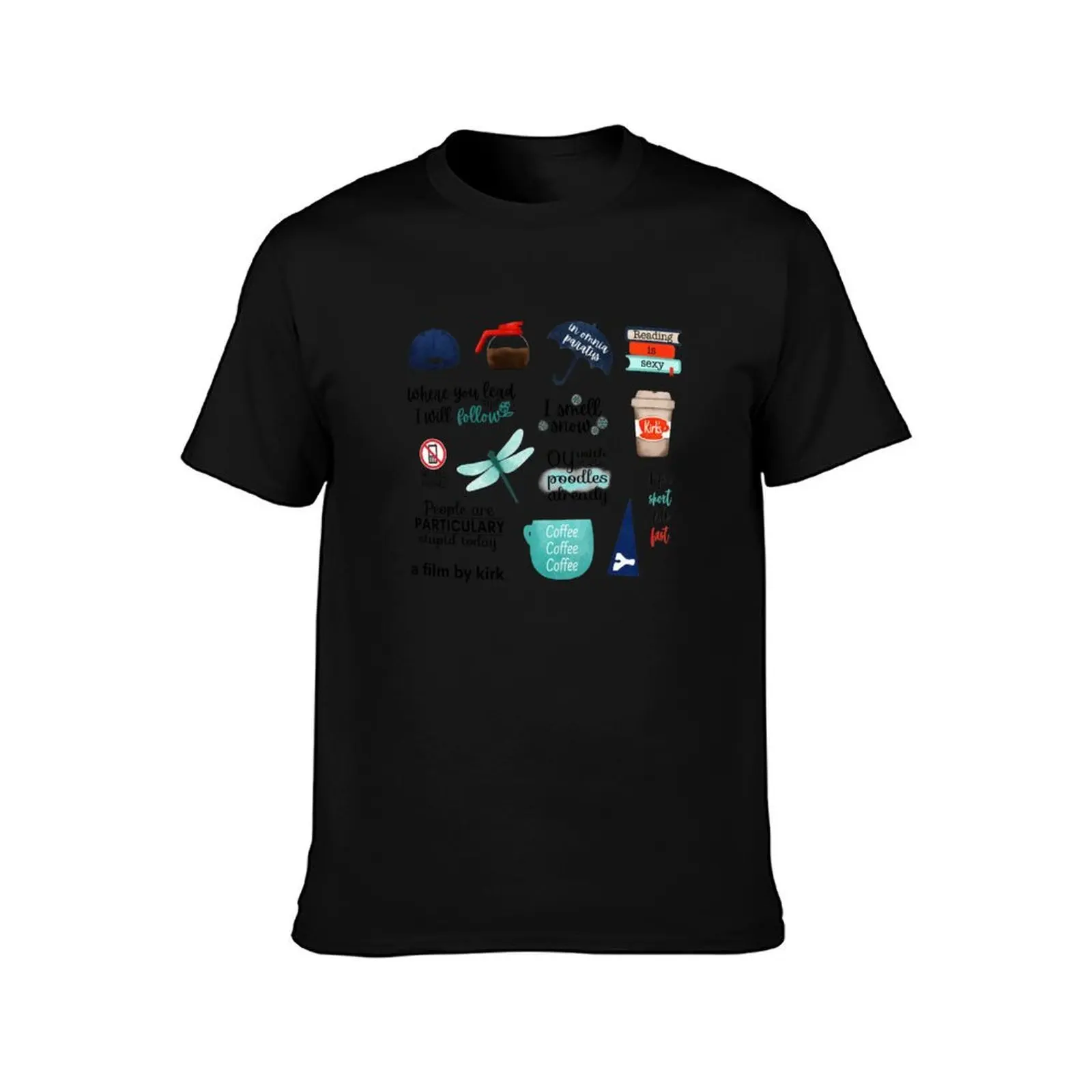 Bigger Sticker pack: I smell snow, In omnia paratus, a film by kirk T-Shirt t shirt men 100% cotton luxury brand T-Shirt