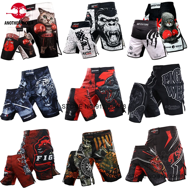 

MMA Bo Shorts Men's Women's Muay Thai Pants Lightweight Gym Martial Arts Grappg Kickbo Cage Fighting Training Wear