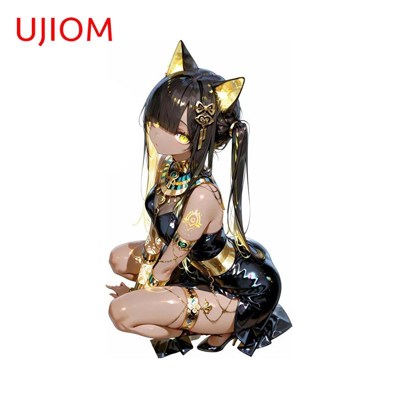 UJIOM Egyptian Catgirl Wall Stickers Anime Living Room Sofa Wall Veneer Decals Attractive Perfect Vinyl Bedroom Posters Decor