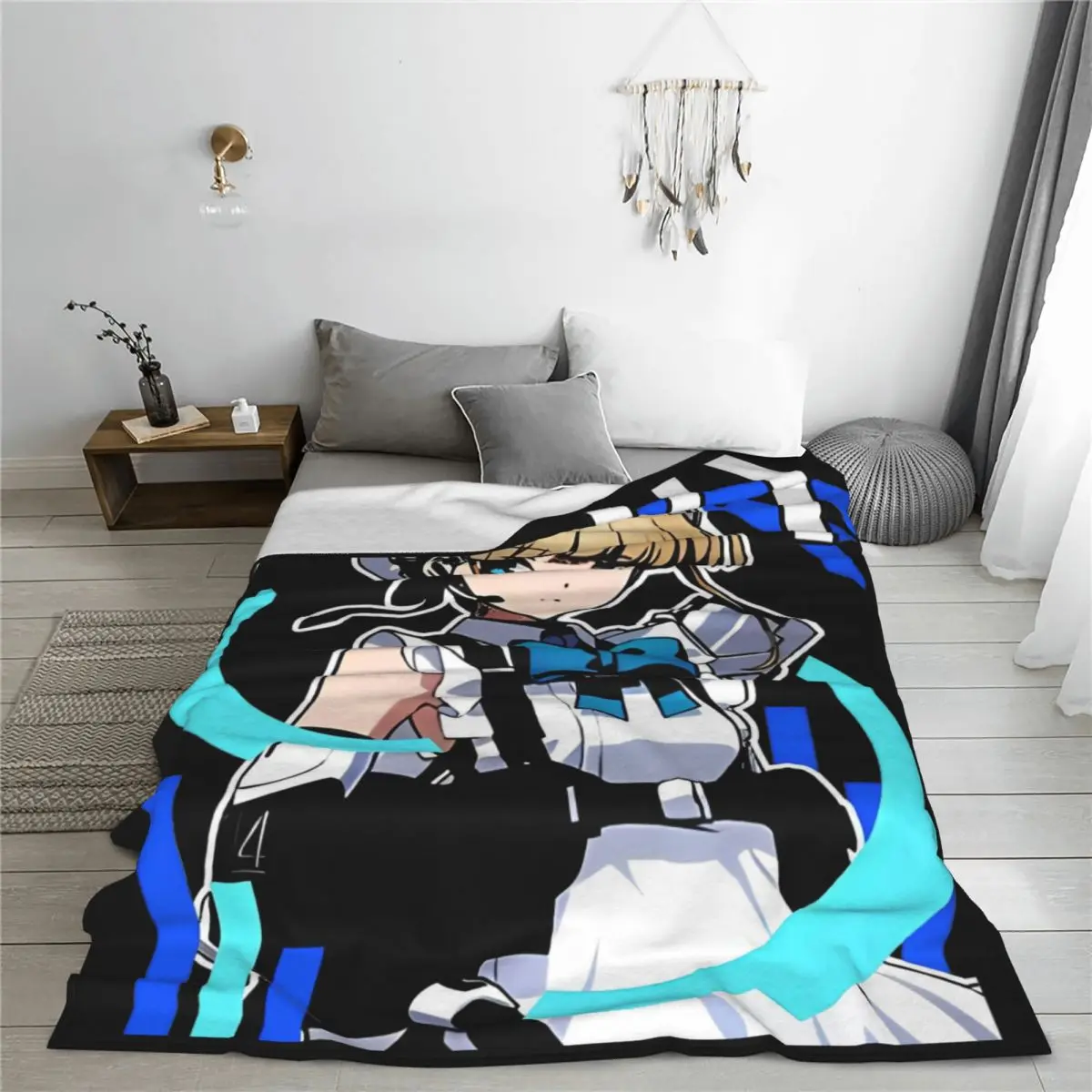 Asuma Toki Archives Flannel Blankets Game Funny Throw Blankets for Home 150*125cm