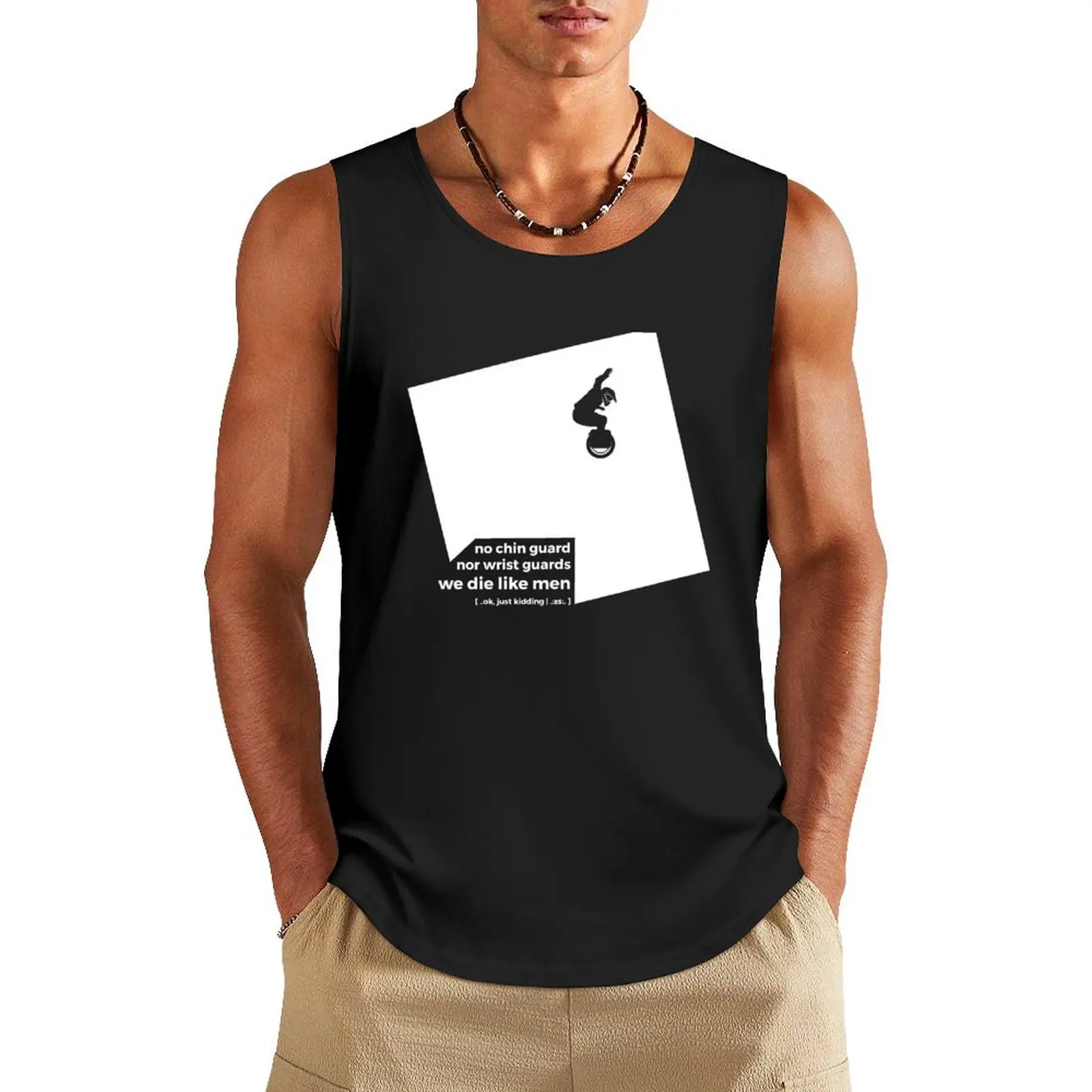 We die like men. Tank Top summer Men's tops fitness clothing for men